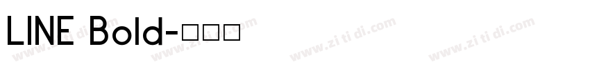 LINE Bold字体转换